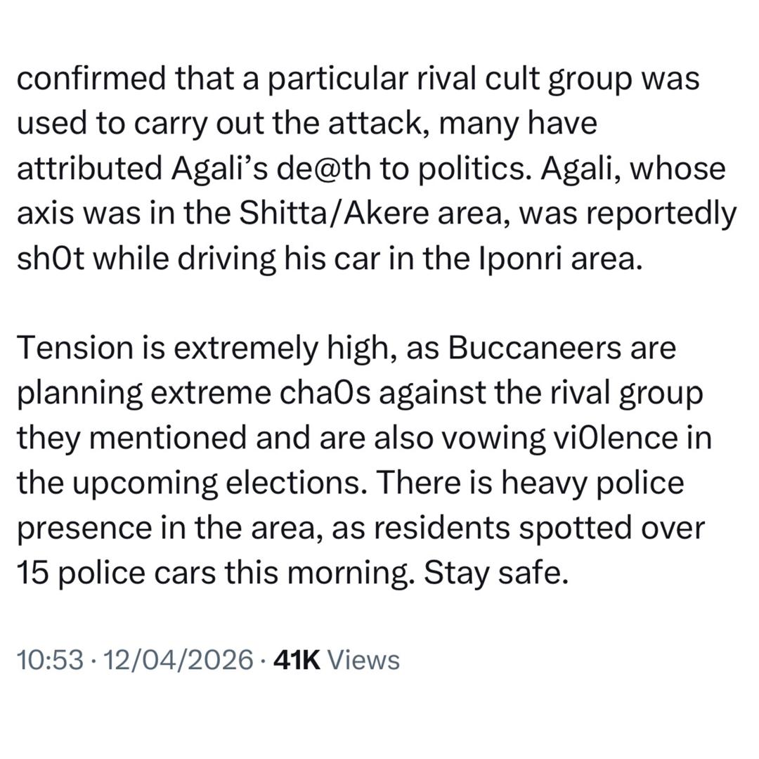 Lagos Police confirm k!lling of man by unknown gunmen in Surulere